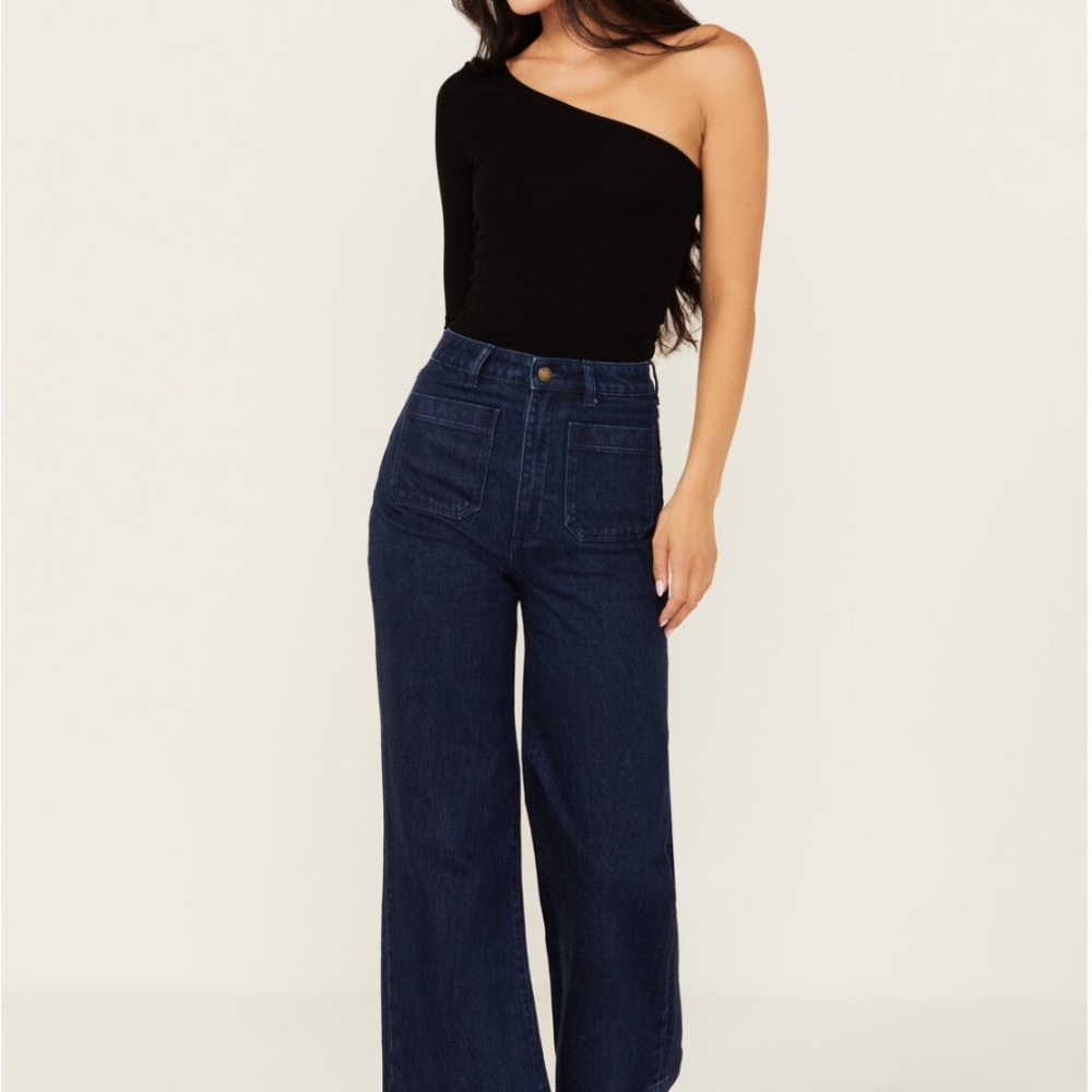 ROLLA'S Dark Wash High Rise Sailor Jeans